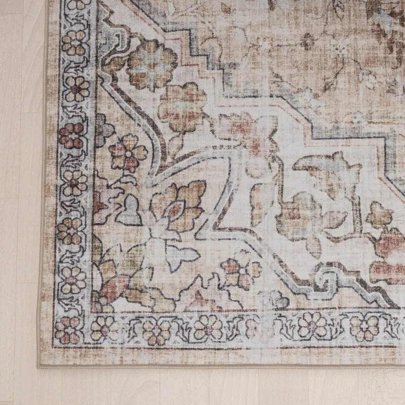 Orientteppich - Leyla Medaillon Taupe