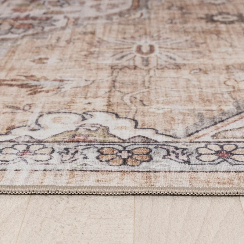 Orientteppich - Leyla Medaillon Taupe