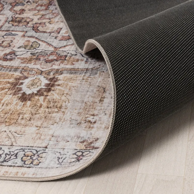 Orientteppich - Leyla Medaillon Taupe