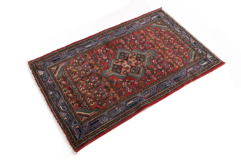 Perserteppich - Nomadic - 80 x 130 cm - dunkelrot