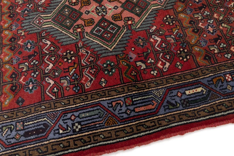 Perserteppich - Nomadic - 80 x 130 cm - dunkelrot