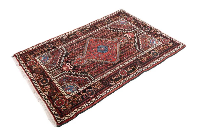 Perserteppich - Nomadic - 87 x 130 cm - dunkelrot