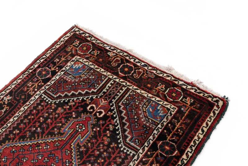 Perserteppich - Nomadic - 87 x 130 cm - dunkelrot