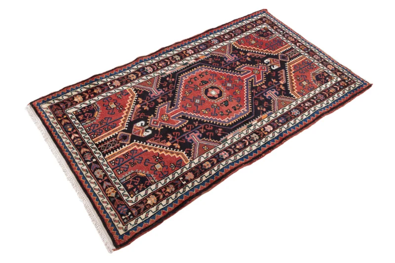 Perserteppich - Nomadic - 87 x 135 cm - dunkelrot