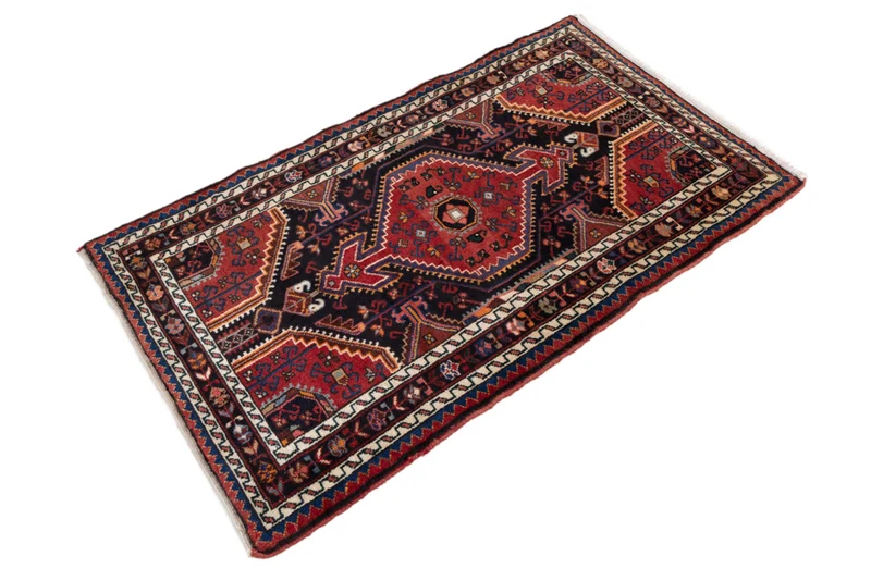 Perserteppich - Nomadic - 87 x 135 cm - dunkelrot
