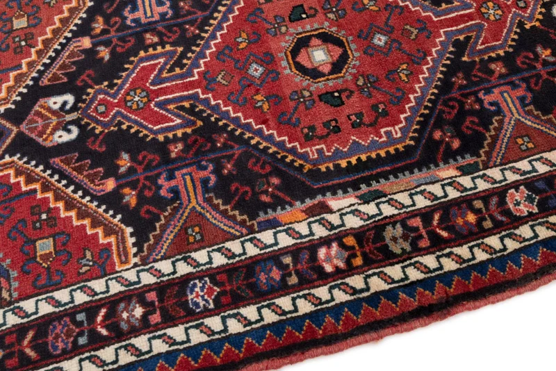 Perserteppich - Nomadic - 87 x 135 cm - dunkelrot