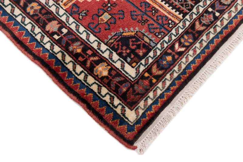 Perserteppich - Nomadic - 87 x 135 cm - dunkelrot