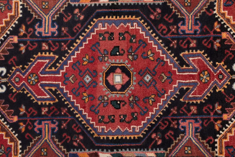 Perserteppich - Nomadic - 87 x 135 cm - dunkelrot