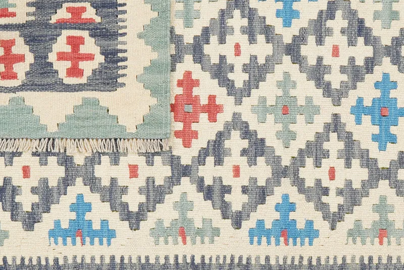Kelim Gashgai · Handgewebt – Beige, 174x117 cm