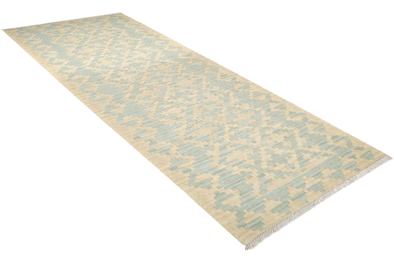 Kelim Gashgai · Handgewebt – Beige, 255x85 cm