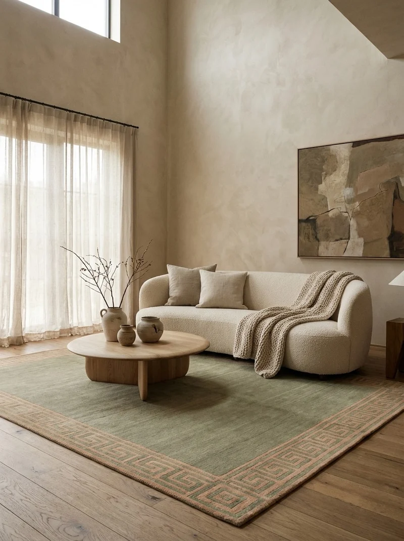 Nepal · Handgeknüpft – Grün, 202x150 cm