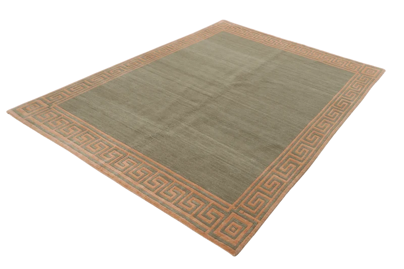 Nepal · Handgeknüpft – Grün, 202x150 cm