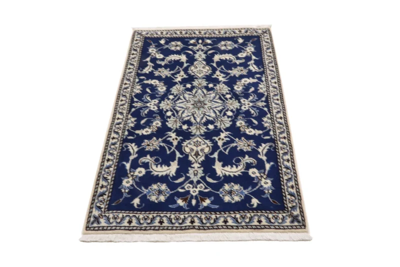 Perserteppich - Nain - 88 x 138 cm - blau