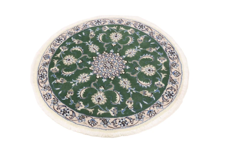 Quadratischer Perser - Nain - Royal - 100 x 100 cm - grün