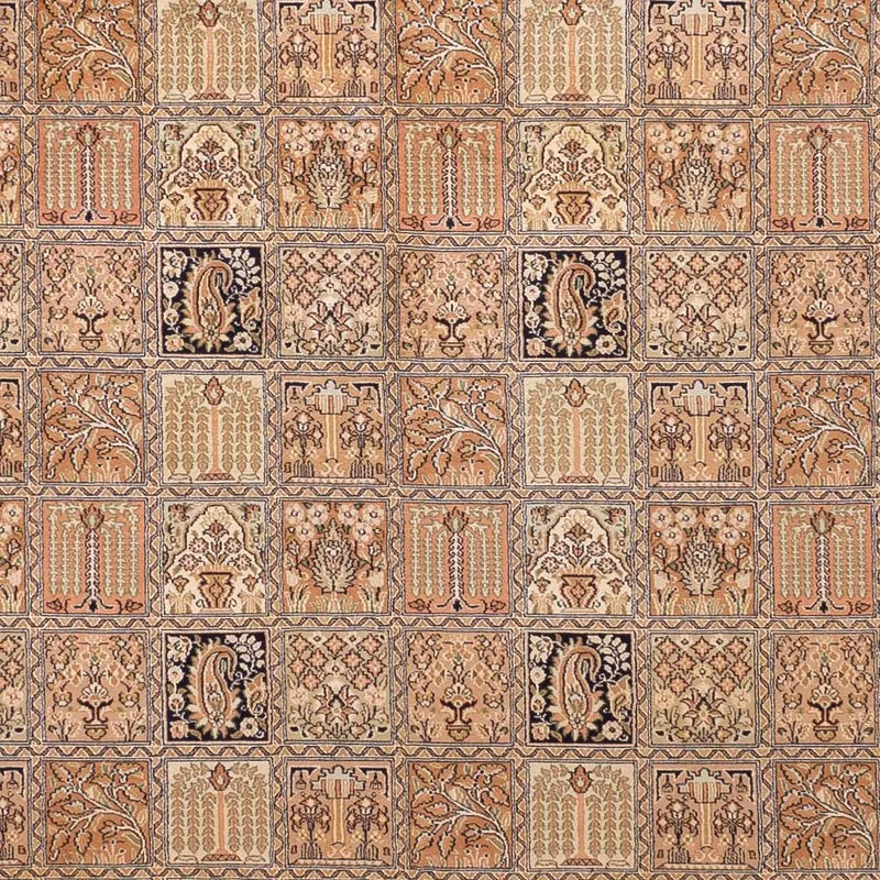 Seidenteppich - Kaschmir Seide - 245 x 344 cm - dunkelbeige