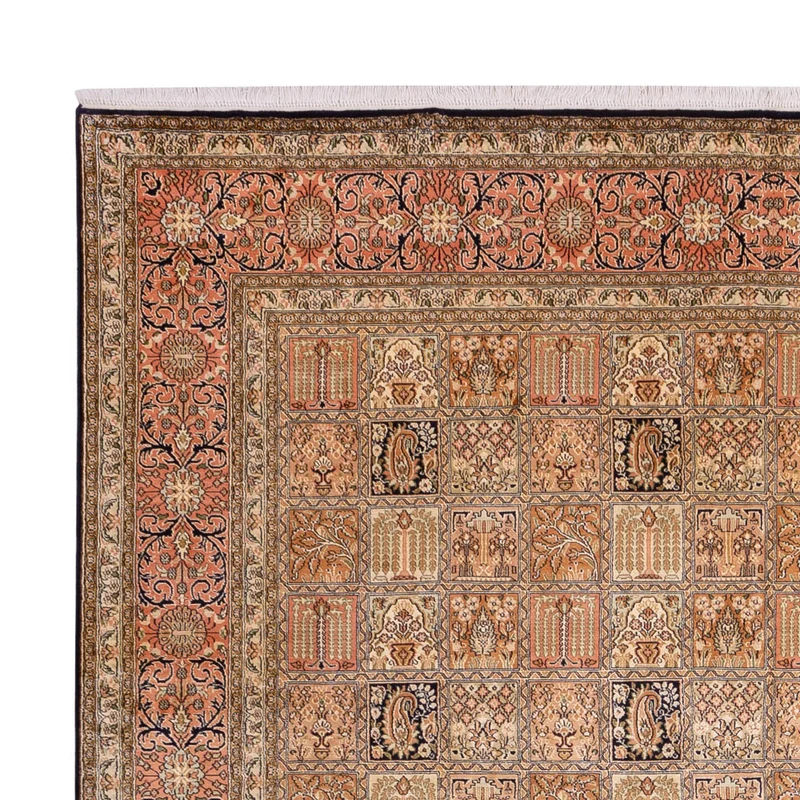 Seidenteppich - Kaschmir Seide - 245 x 344 cm - dunkelbeige