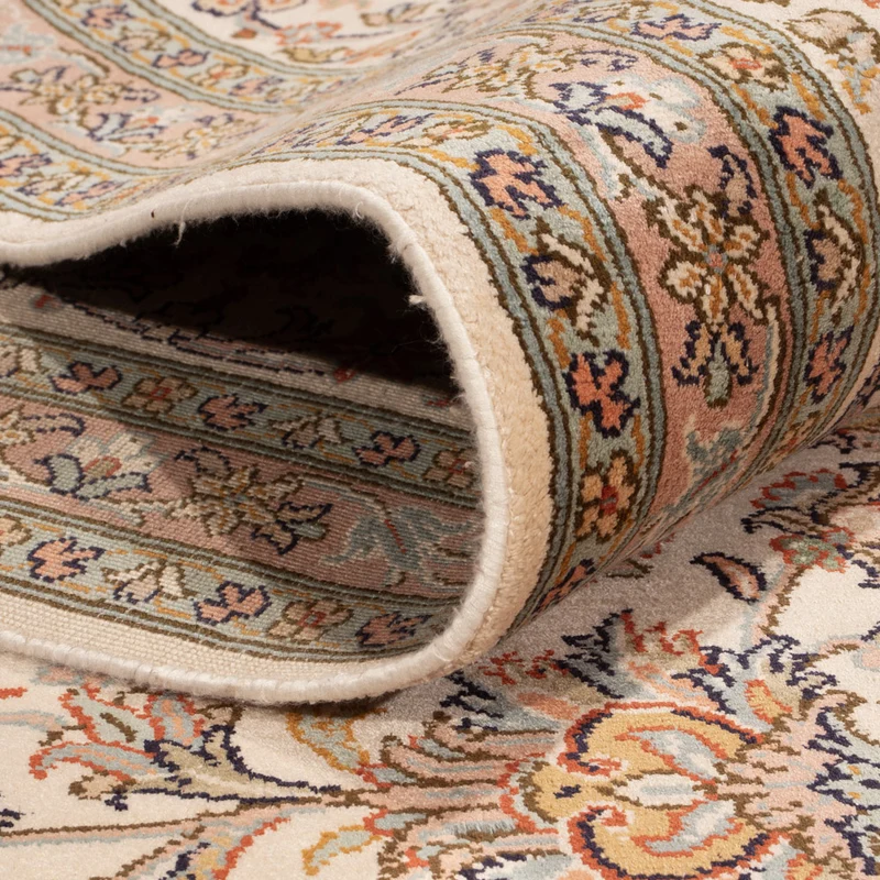 Kaschmir Seide Teppich 249x320cm - Orientteppich - beige