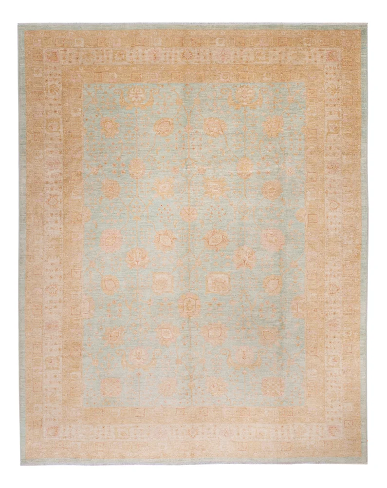 Ziegler Teppich 309x394cm - Orientteppich - hellblau