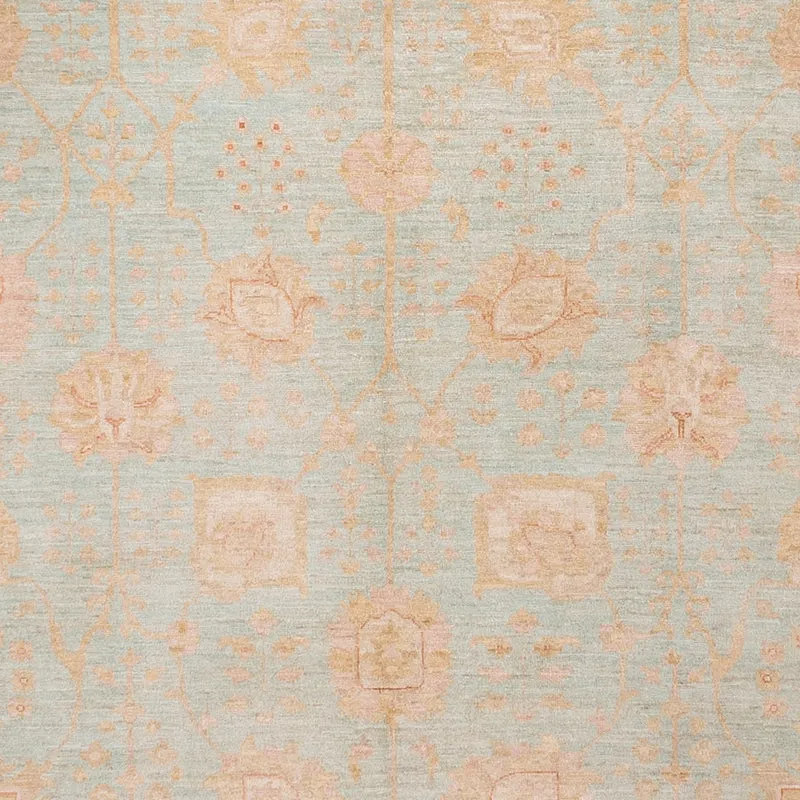 Ziegler Teppich 309x394cm - Orientteppich - hellblau