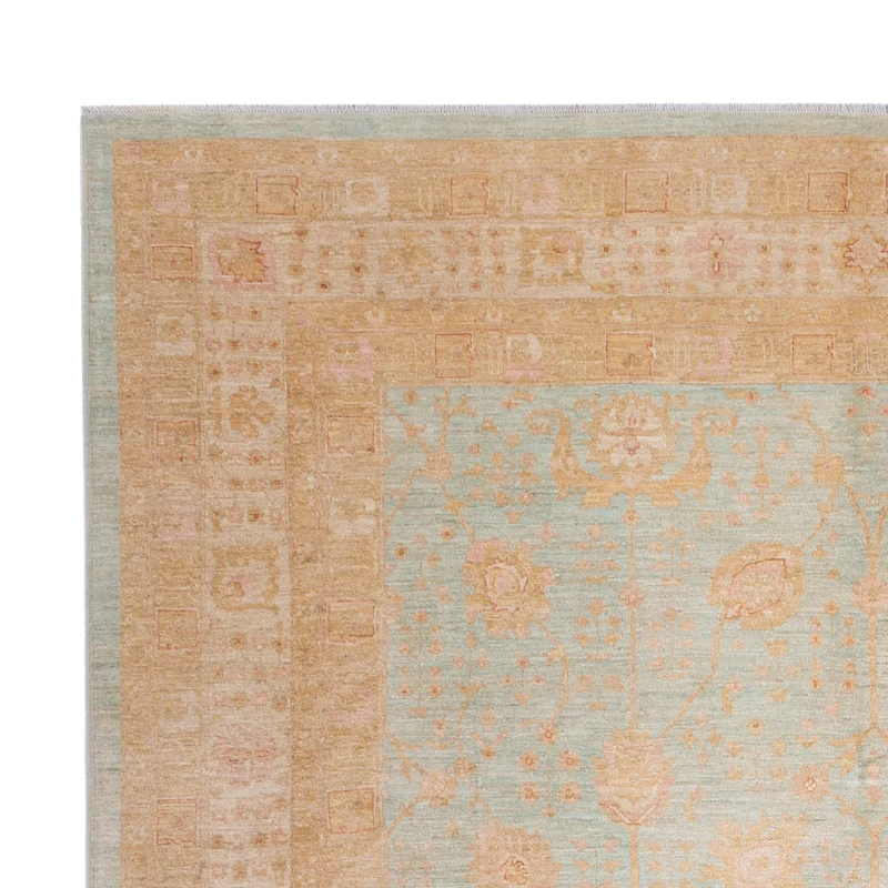 Ziegler Teppich 309x394cm - Orientteppich - hellblau