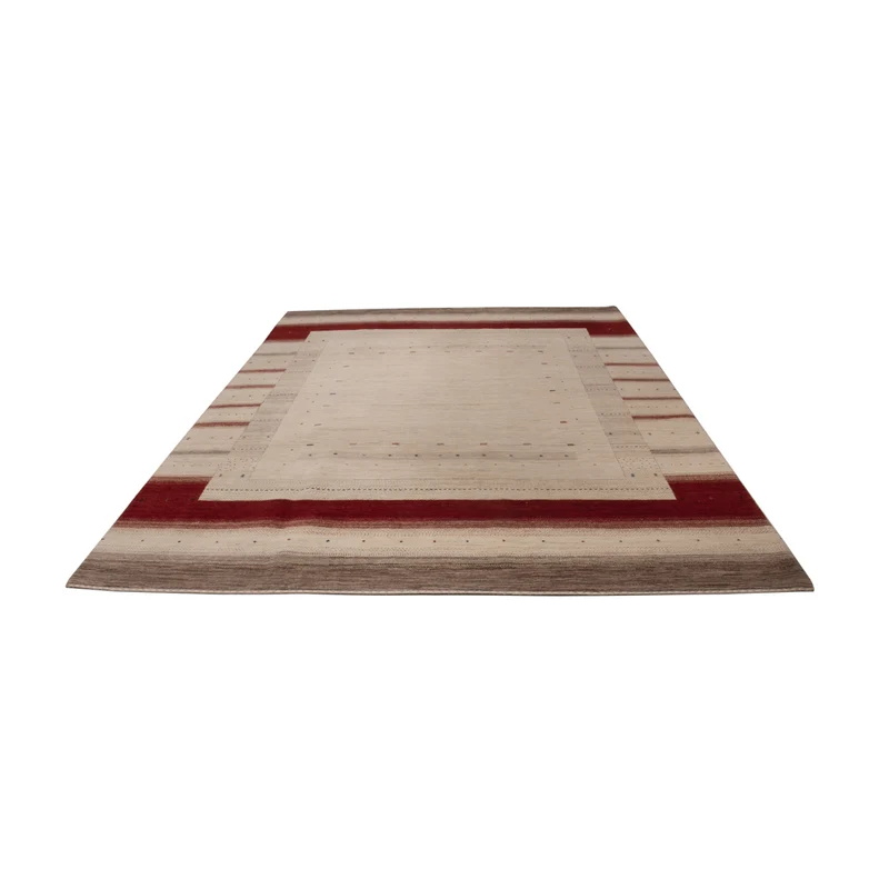 Indo Loribaft Teppich 244x357cm - Wollteppich - beige