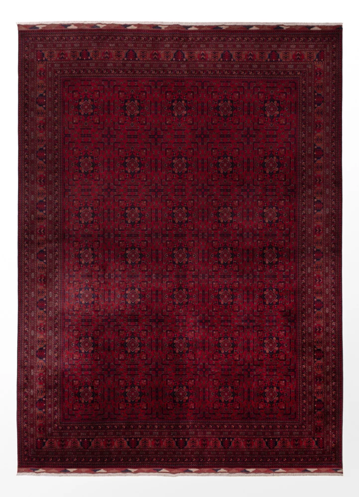 Afghan Teppich 255x354cm - Orientteppich - rot