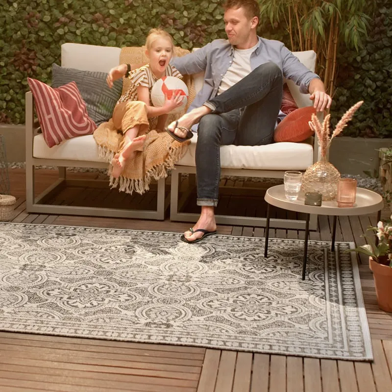In- & Outdoor Teppich - Summer Oriental Grau
