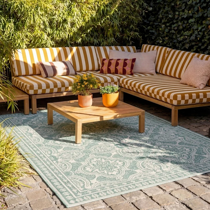 In- & Outdoor Teppich - Summer Oriental Grün