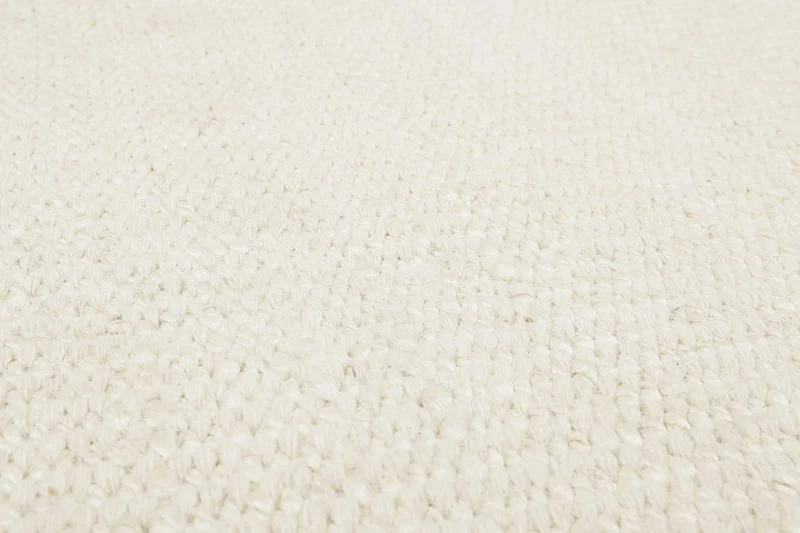 Esprit Kelim Teppich Rund Creme Weiß aus Jute & Wolle "Gobi"