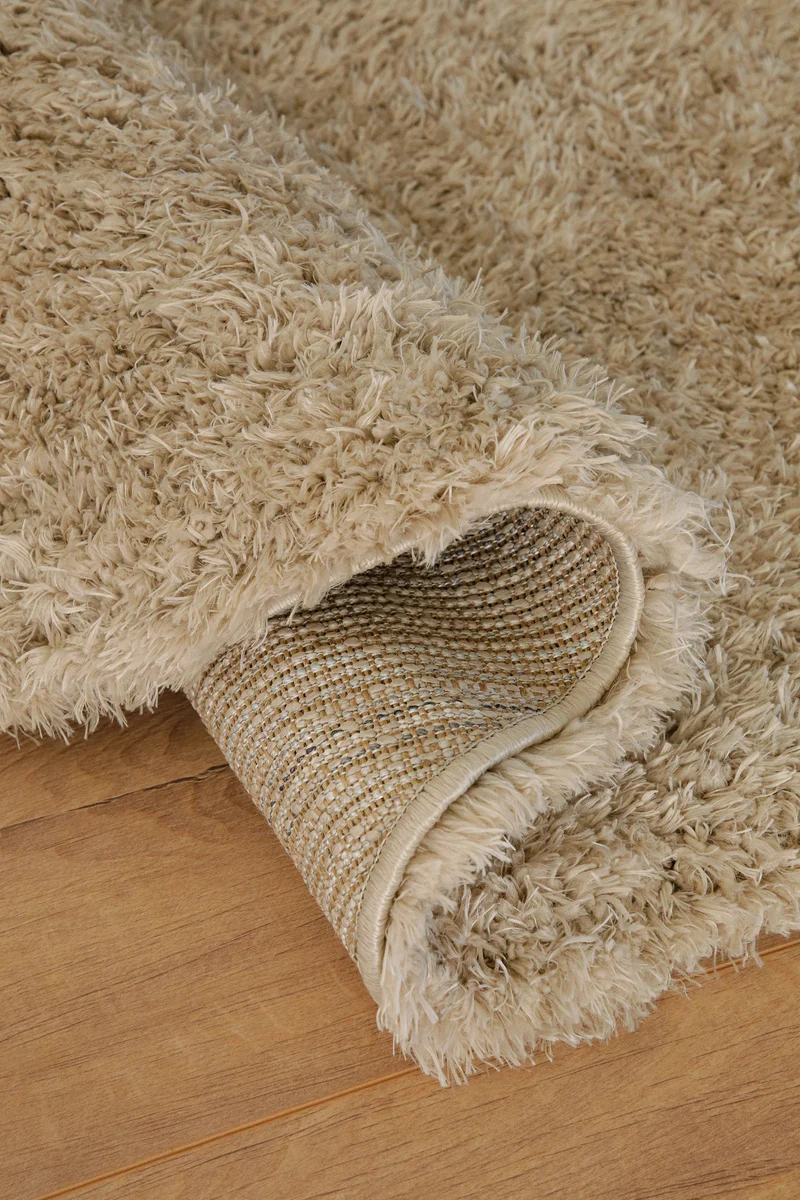 Esprit Teppich Rund Beige Sand weich soft "Yogi"