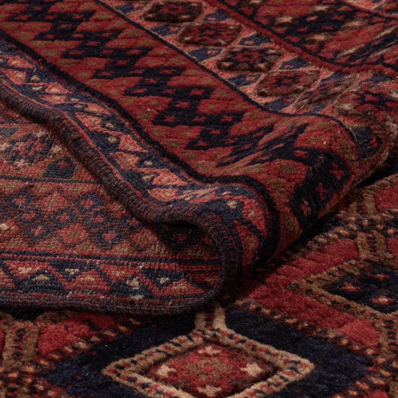Kelim Afghan Teppich 228x270cm - rot