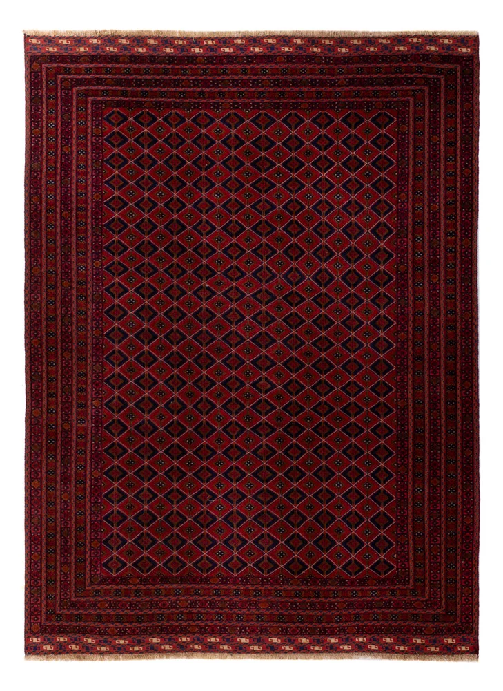 Kelim Afghan Teppich 210x291cm - rot