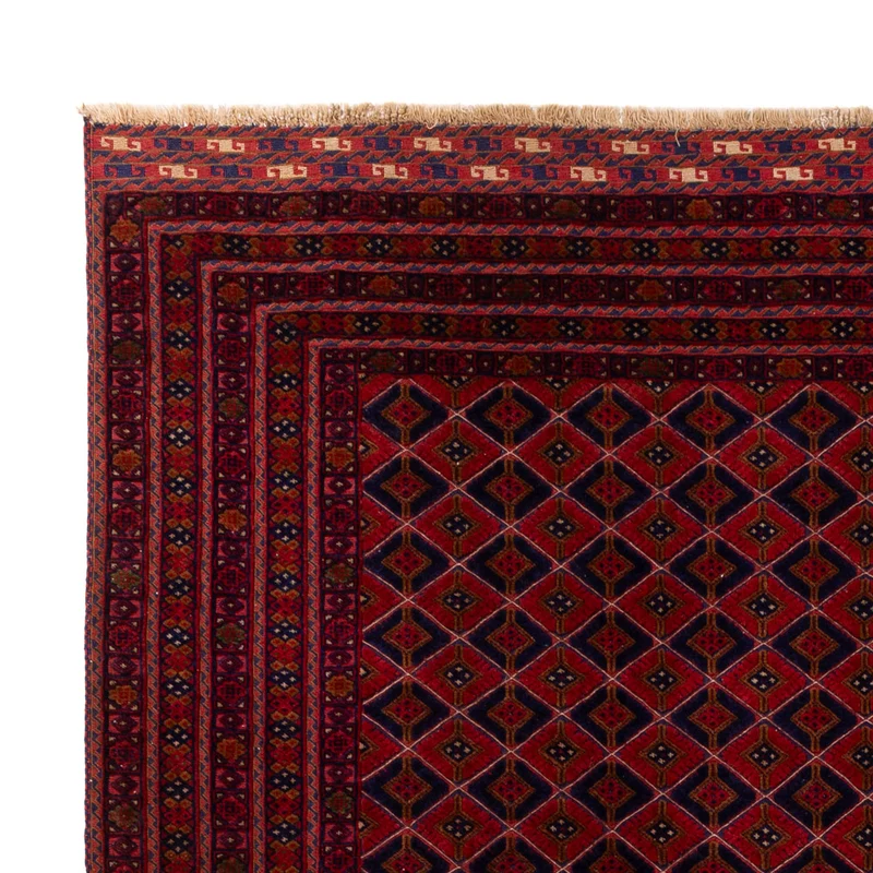 Kelim Afghan Teppich 210x291cm - rot