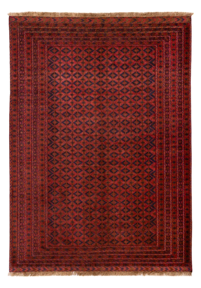 Kelim Afghan Teppich 210x295cm - rot