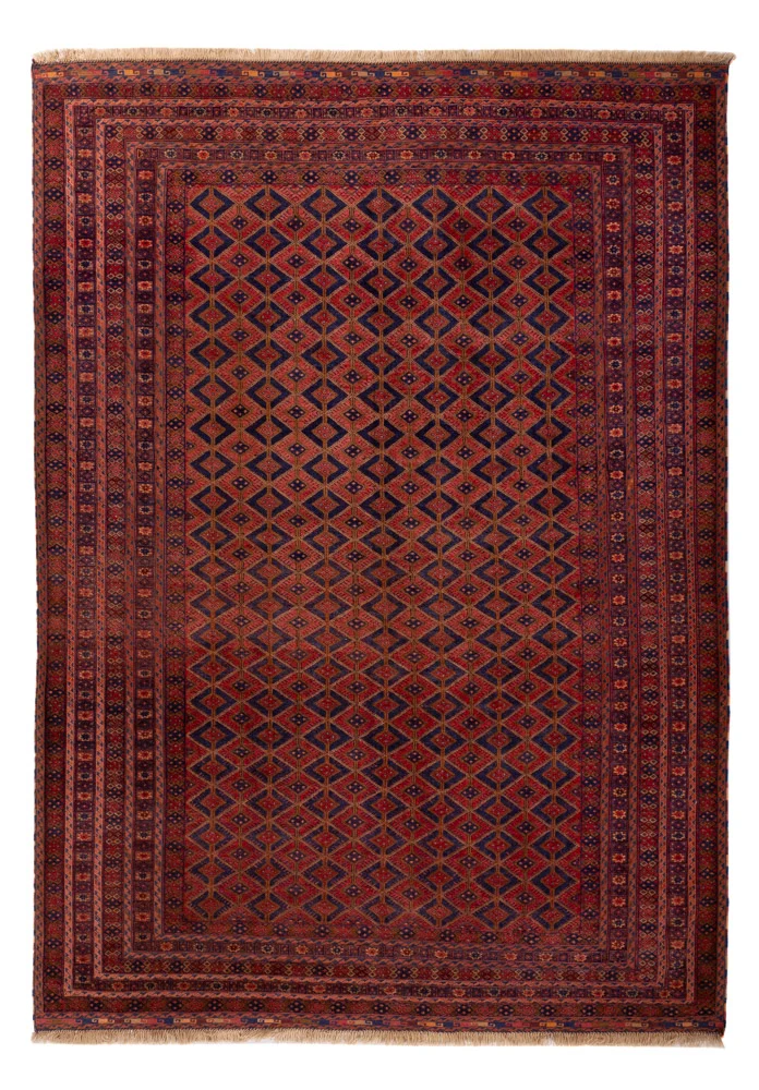 Kelim Afghan Teppich 205x295cm - rot