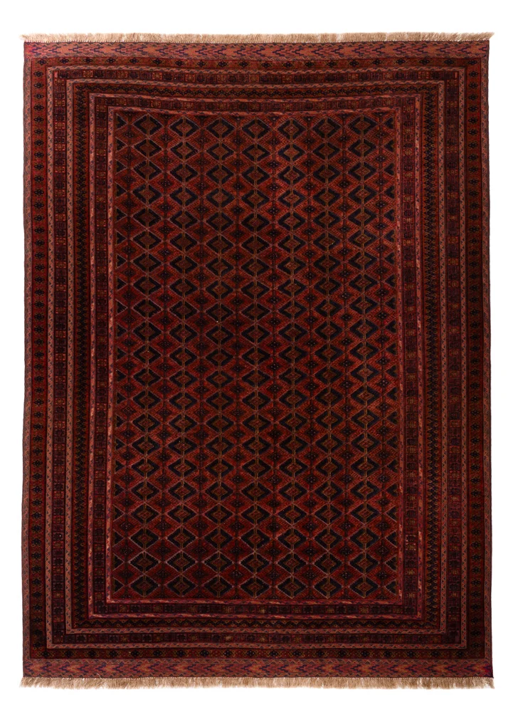 Kelim Afghan Teppich 209x289cm - rot