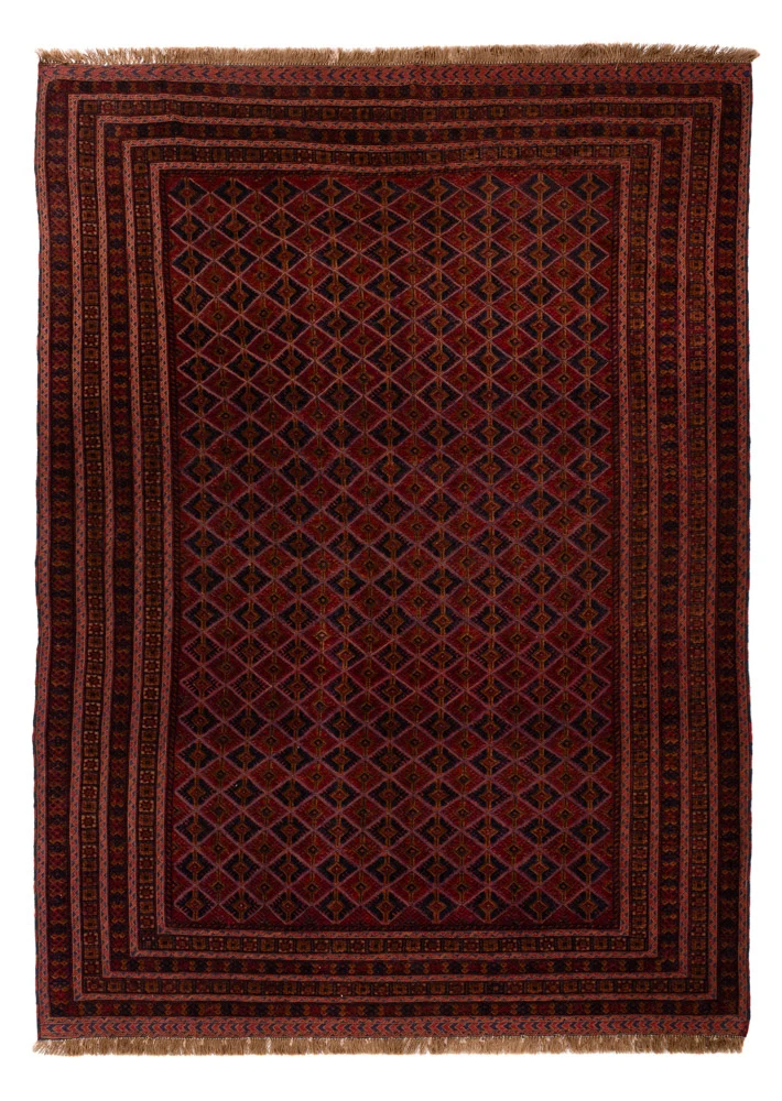 Kelim Afghan Teppich 208x292cm - rot