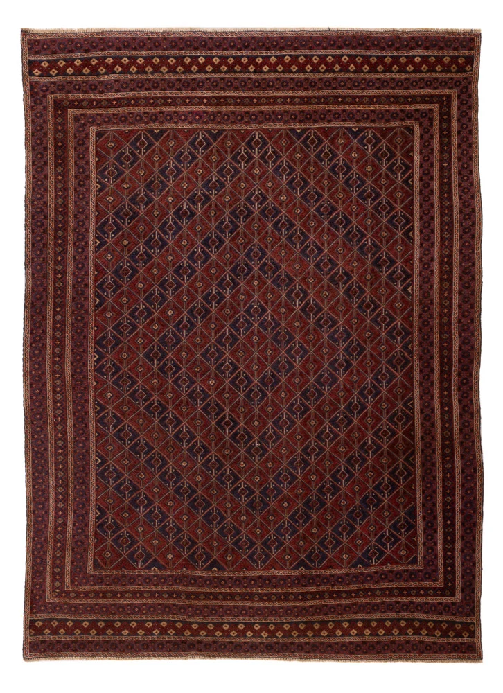 Kelim Afghan Teppich 194x287cm - rot