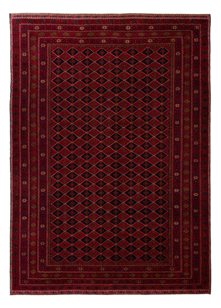 Kelim Afghan Teppich 201x277cm - rot
