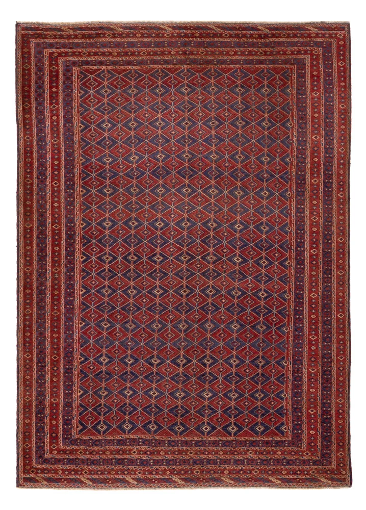 Kelim Afghan Teppich 198x280cm - rot