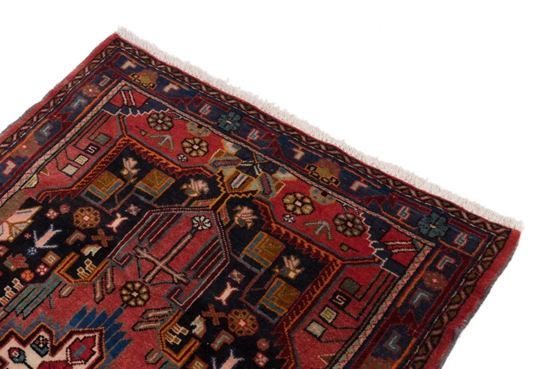 Perserteppich - Nomadic - 85 x 125 cm - dunkelrot