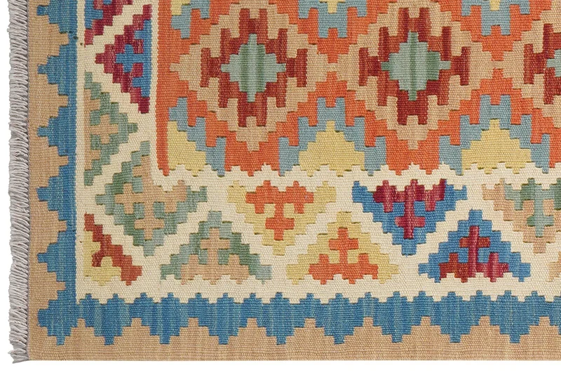 Kelim Gashgai · Handgewebt – Bunt, 206x83 cm