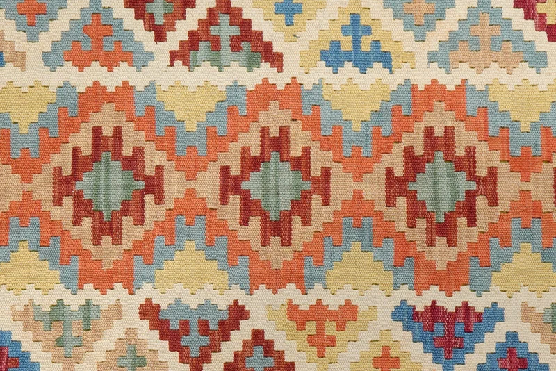 Kelim Gashgai · Handgewebt – Bunt, 206x83 cm