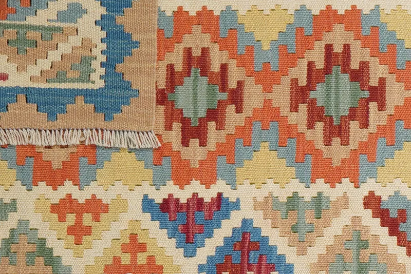 Kelim Gashgai · Handgewebt – Bunt, 206x83 cm