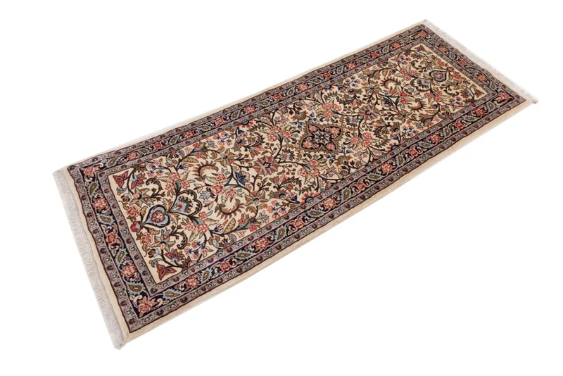 Läufer Perser - Ghom - 80 x 210 cm - creme