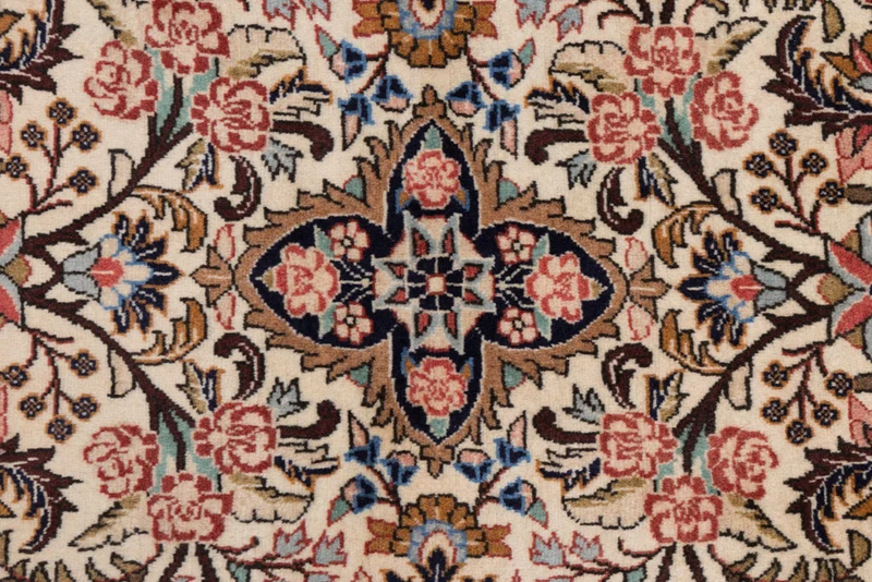 Läufer Perser - Ghom - 80 x 210 cm - creme