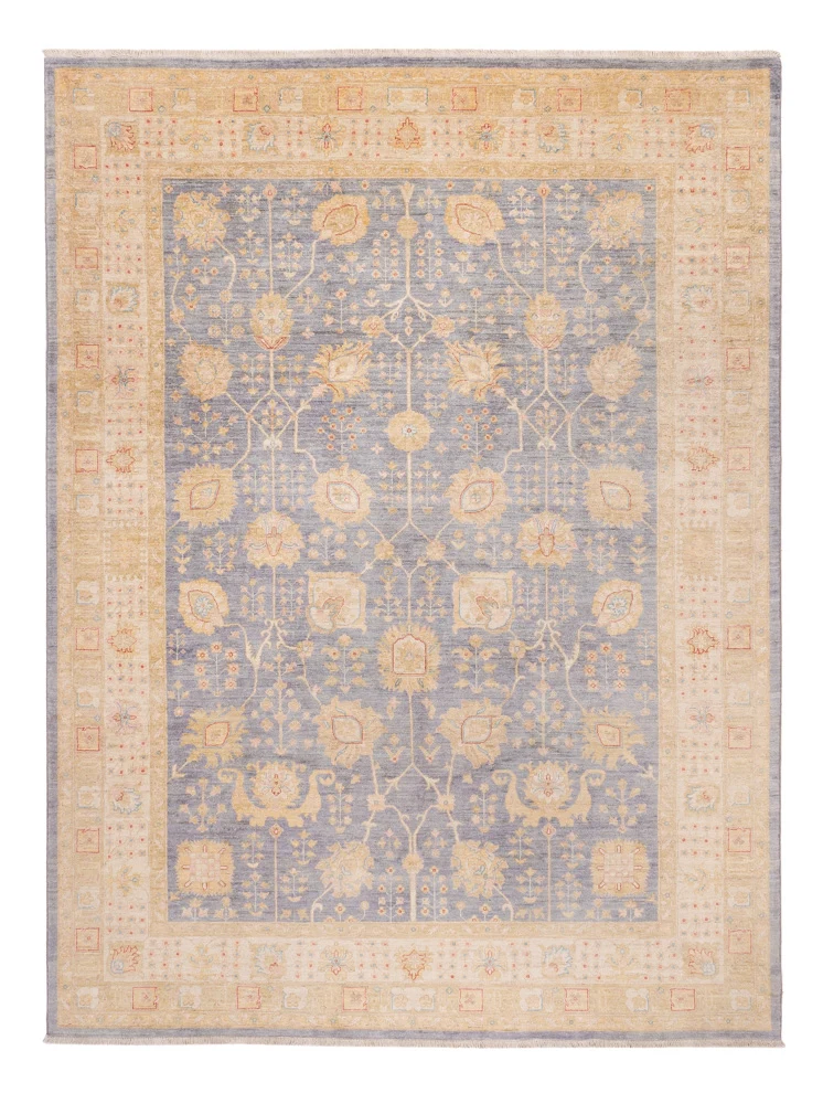 Ziegler Teppich 257x343cm - Orientteppich - hellblau
