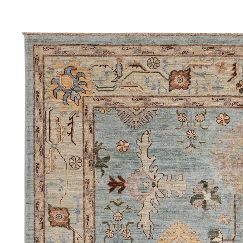 Ziegler Teppich - Usak - 200 x 296 cm - hellblau