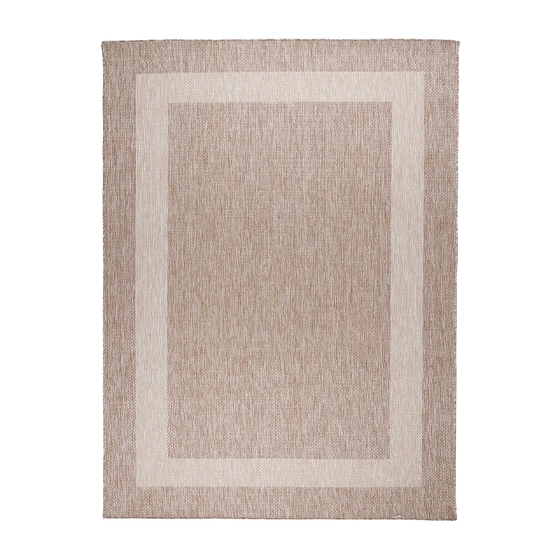 In- & Outdoor Teppich - Sierra Border Beige Creme