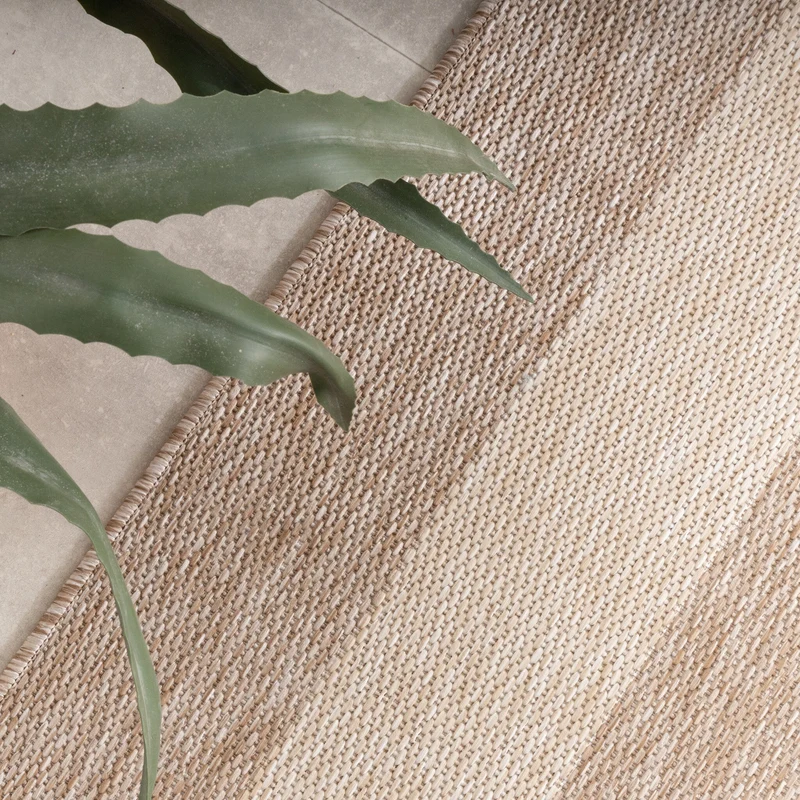 In- & Outdoor Teppich - Sierra Border Beige Creme